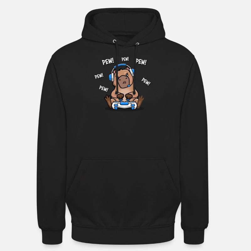 Capybara - Sweat-shirt à capuche unisexe - noir