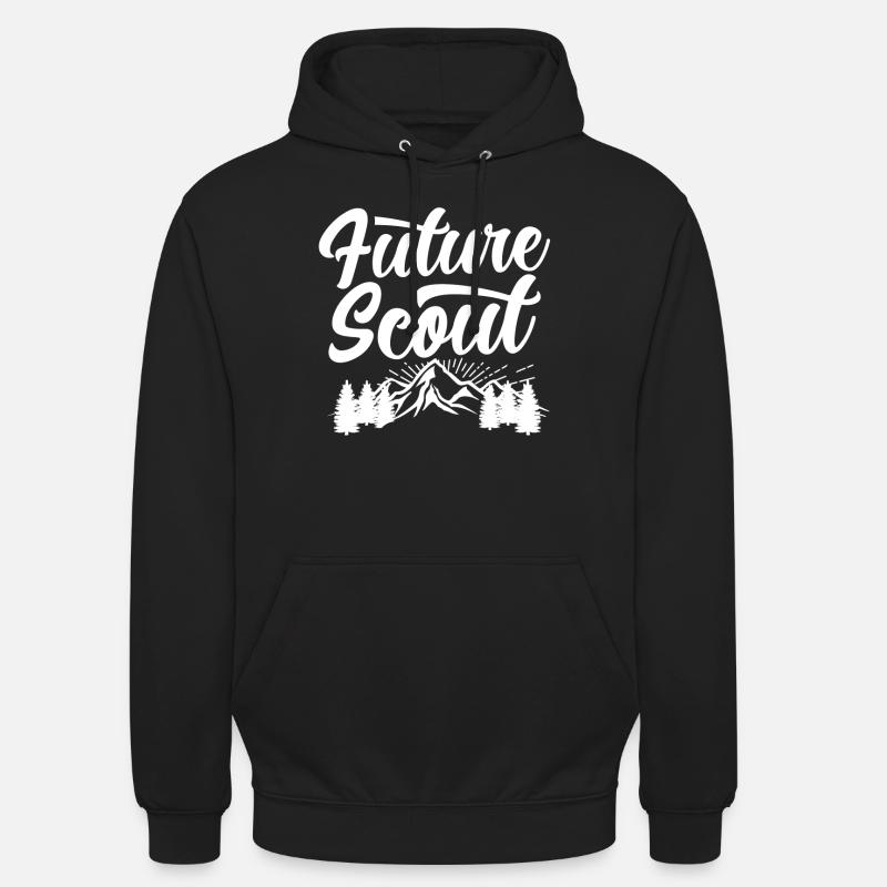 Futur Camp scout Sippe Pfadfinden - Sweat-shirt à capuche unisexe - noir
