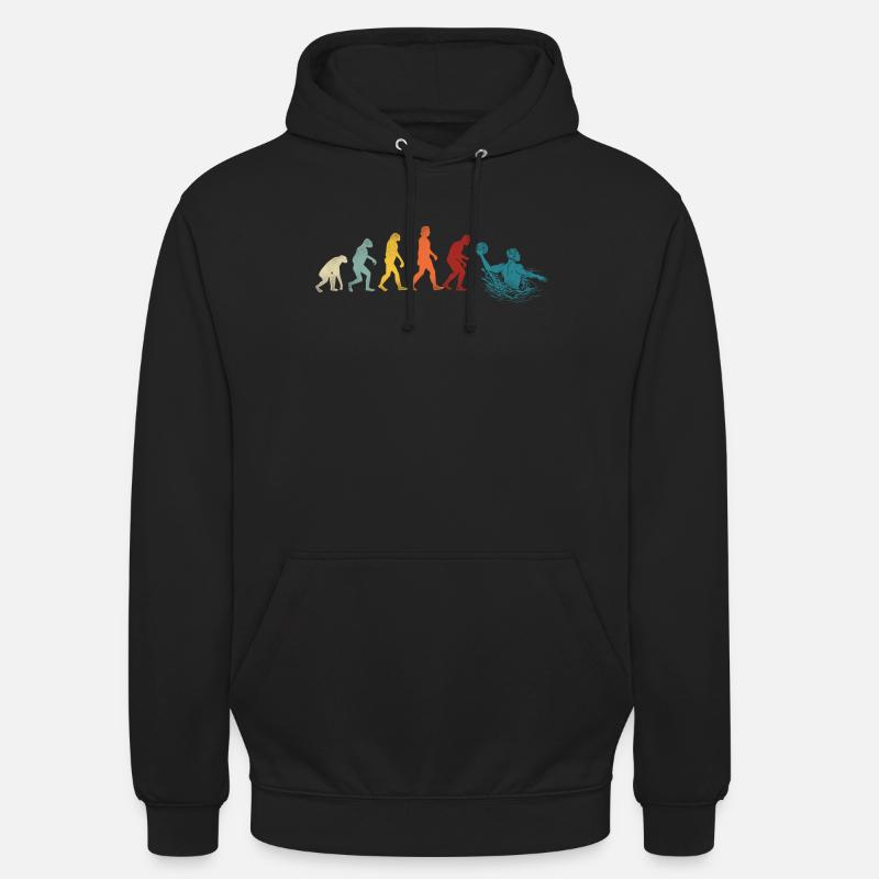 Évolution du water-polo - Sweat-shirt à capuche unisexe - noir