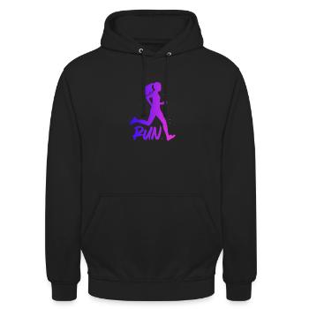 Laufen - Unisex Hoodie - Schwarz - Vorne - Alina (178cm) & Michal (187cm)
