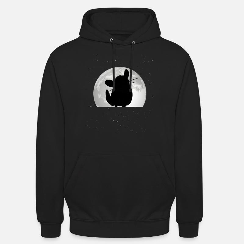 Chinchilla Moon Souris Laineuse - Sweat-shirt à capuche unisexe - noir