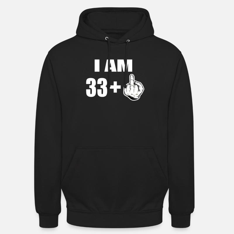 34e anniversaire - Sweat-shirt à capuche unisexe - noir