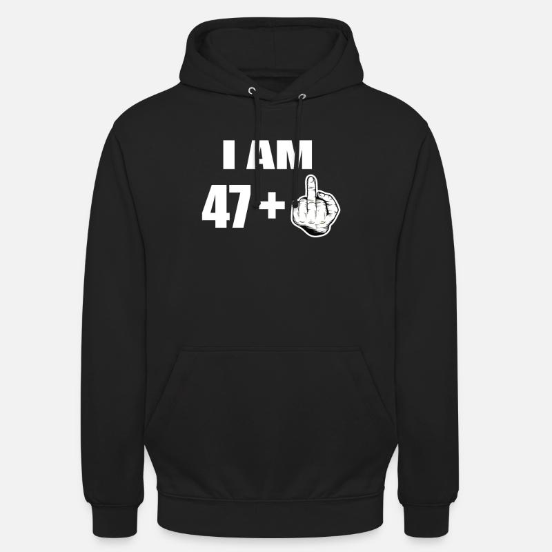 48e anniversaire - Sweat-shirt à capuche unisexe - noir