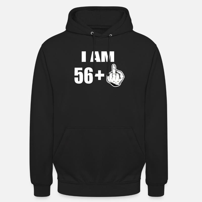 57e anniversaire - Sweat-shirt à capuche unisexe - noir