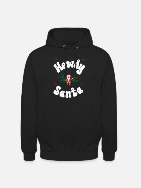 Howdy Santa Weihnachtsoutfit - Unisex Hoodie - Schwarz