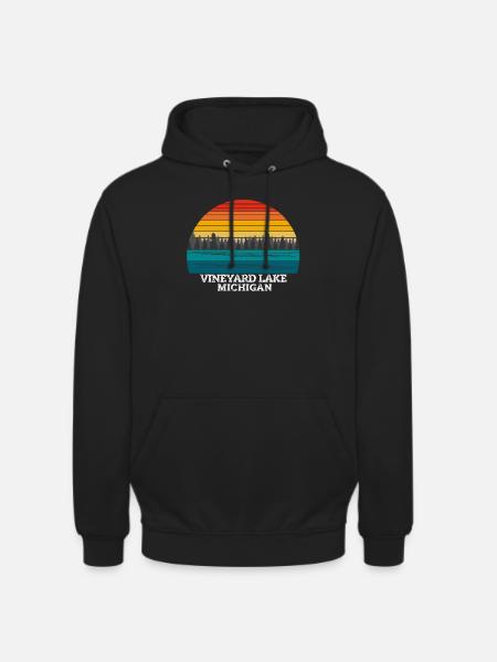 Vineyard Lake Michigan - Unisex Hoodie - black