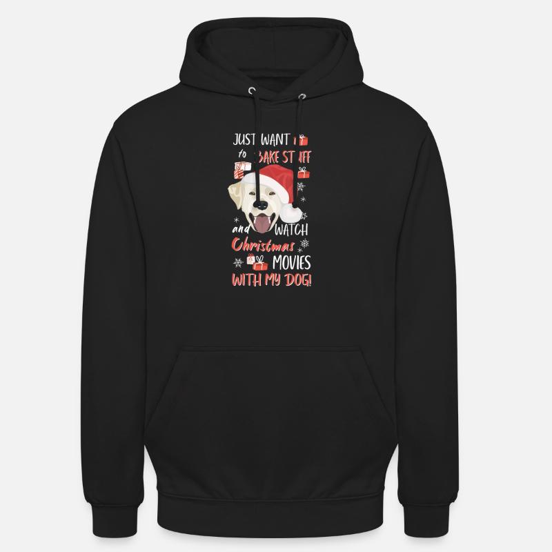 Joyeux Noël Labrador - Sweat-shirt à capuche unisexe - noir
