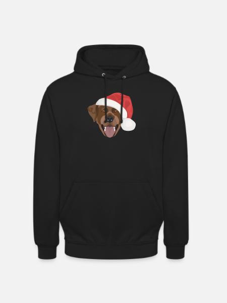 Labrador Merry Christmas - Unisex Hoodie - black