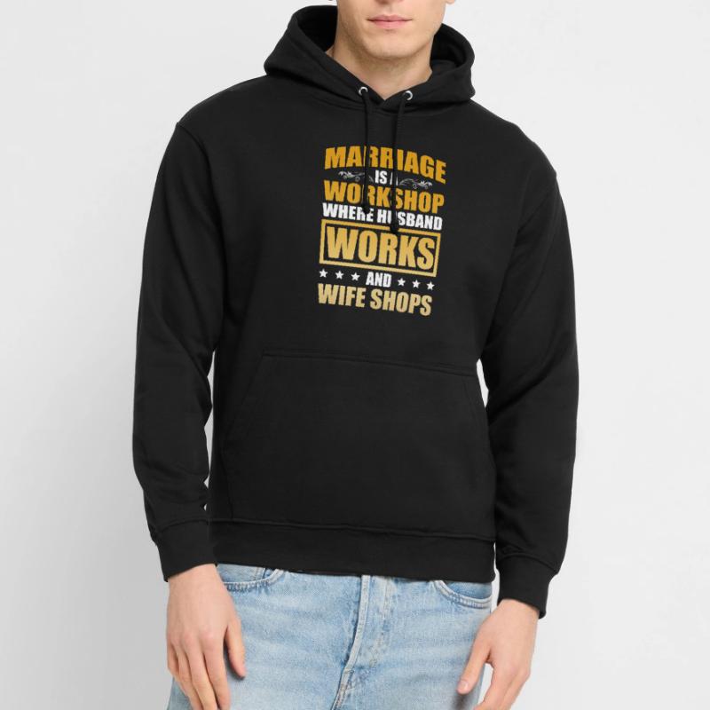Die Ehe Ist Ein Workshop Lustige Ehe Hochzeit Unisex Hoodie