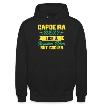 Capoeira Cadeau Brésil Arts Martiaux Capoeira - Sweat-shirt à capuche unisexe - noir - Devant - Alina (178cm) & Michal (187cm)