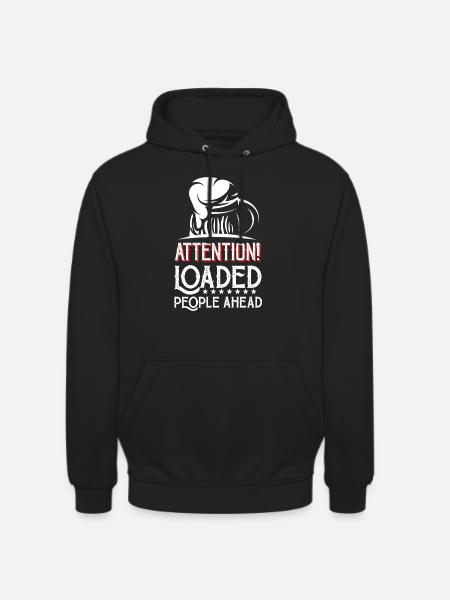 Weekend con gli amici in gruppo a bere - Felpa con cappuccio unisex - nero