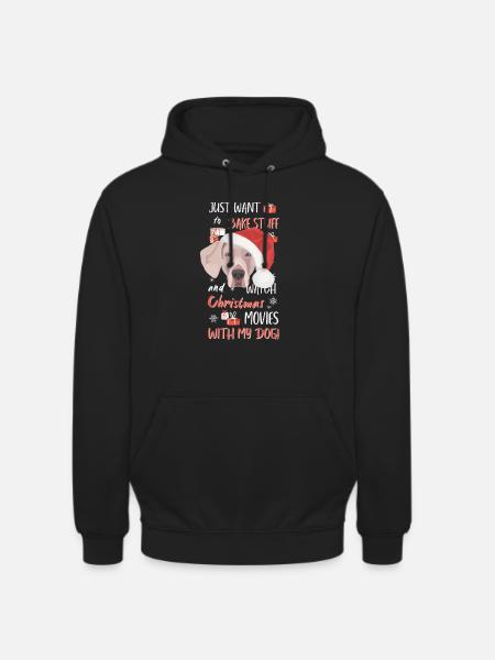 Merry Christmas Weimaraner - Unisex Hoodie - black