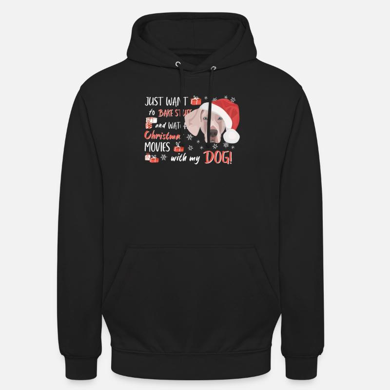 Joyeux Noël Weimaraner - Sweat-shirt à capuche unisexe - noir