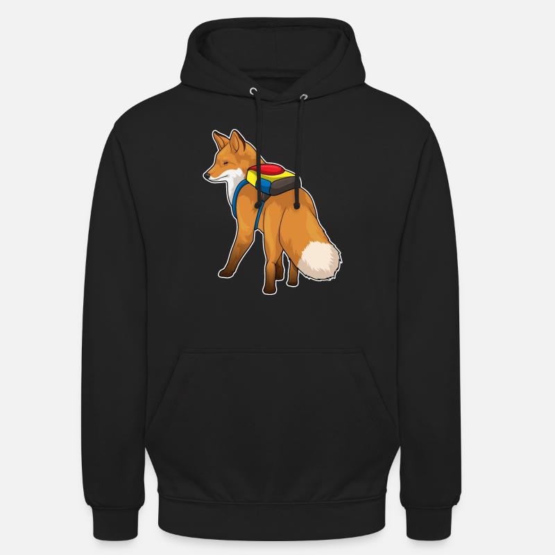 Fuchs Rucksack - Unisex Hoodie - Schwarz