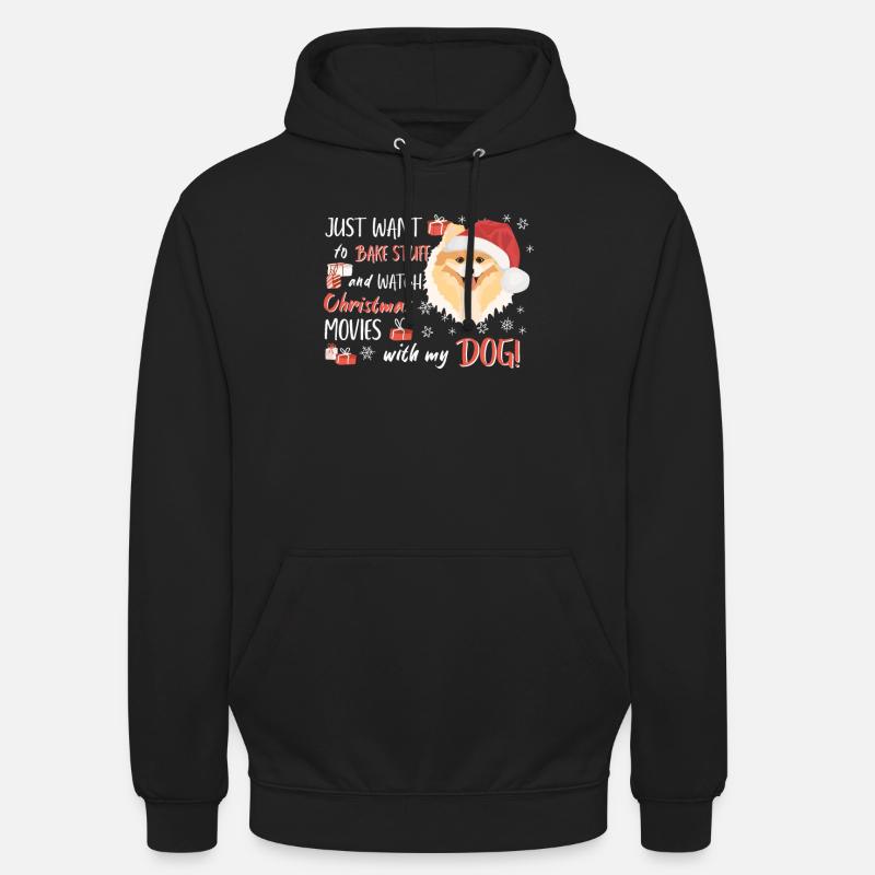Joyeux Noël de Poméranie - Sweat-shirt à capuche unisexe - noir