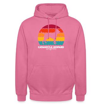 Louisiana Catahoula Leopard Dog - Unisex Hoodie - Pink - Vorne - Alina (178cm) & Michal (187cm)