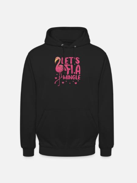 Flamingo - Unisex Hoodie - Schwarz