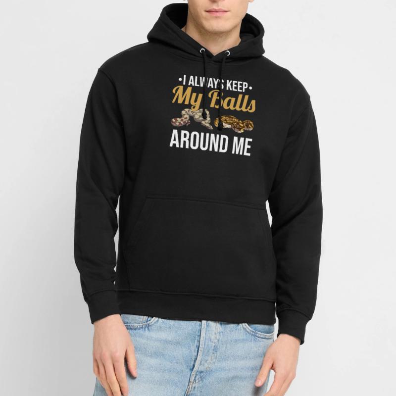 Drôle de boule Python Serpent Sweat-shirt à capuche unisexe