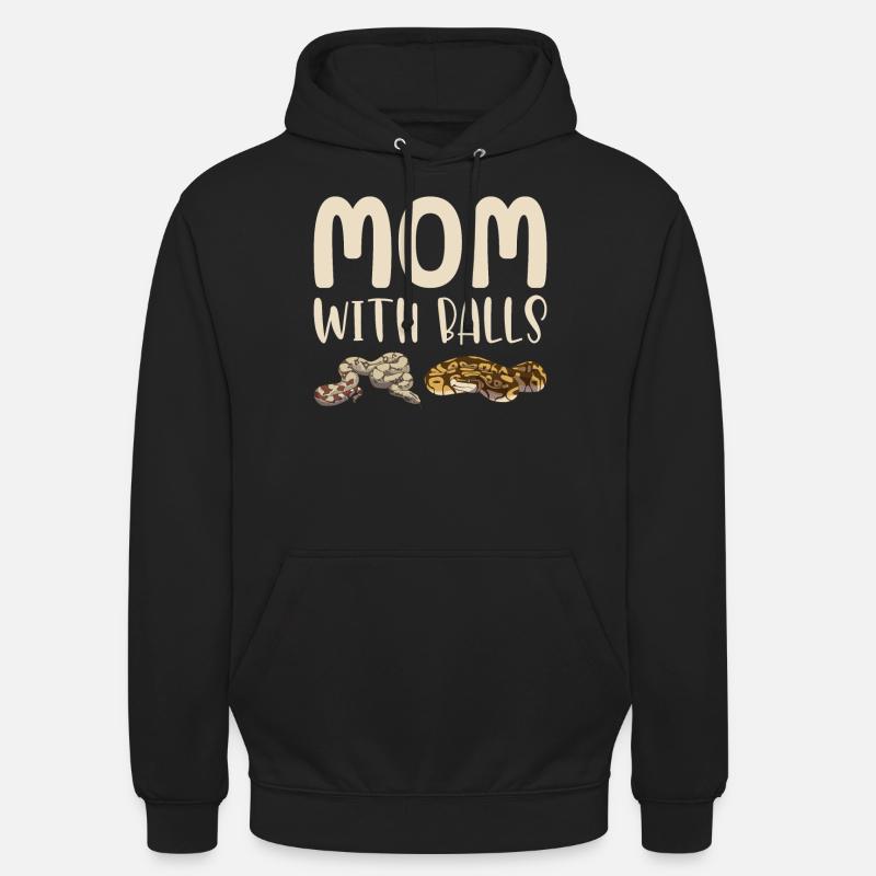 Lustige Kugelpython Schlange - Unisex Hoodie - Schwarz