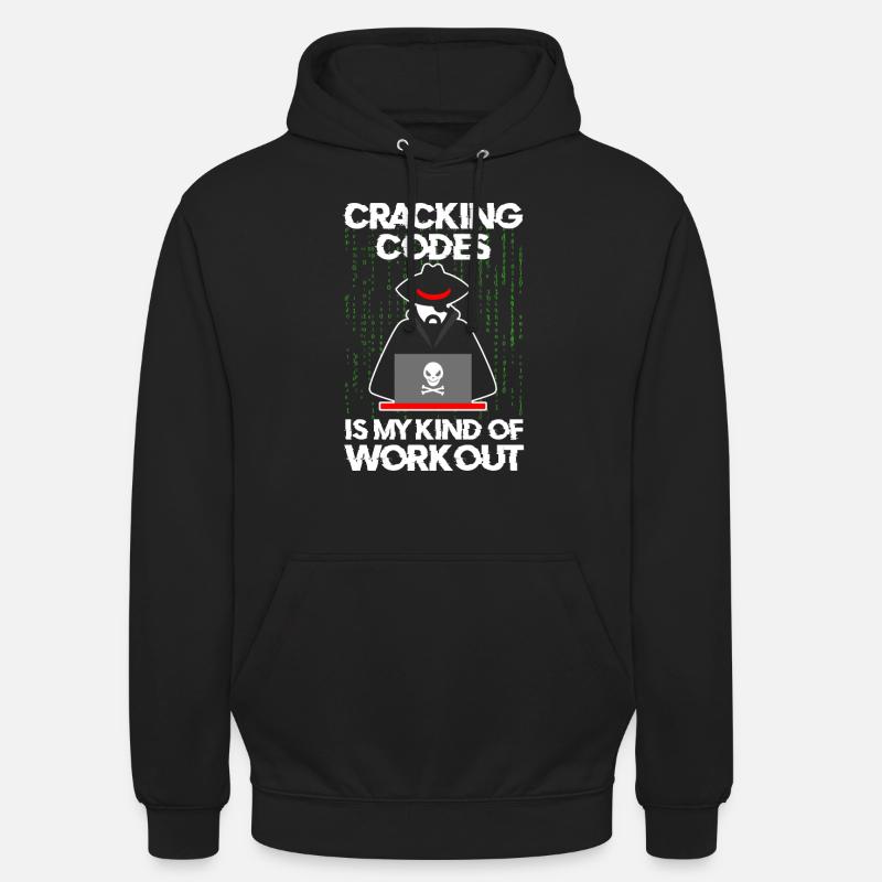 Cybersecurity Professional Hacker Cracking Codes Unisex Hoodie