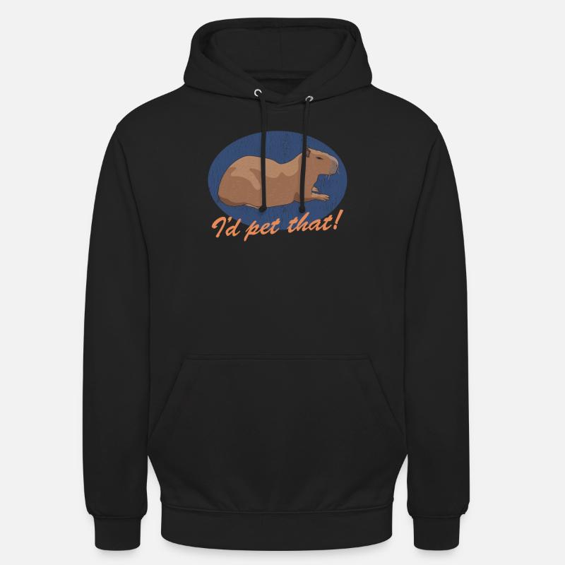 Capybara Capybaras Gift - Unisex Hoodie - black