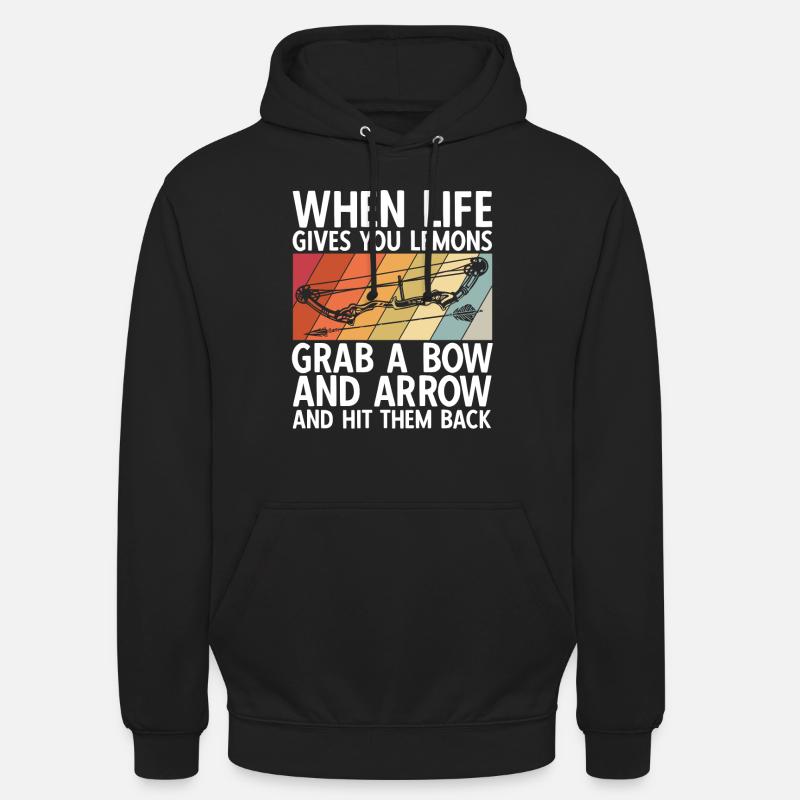 Bogenschießen Archery - Unisex Hoodie - Schwarz