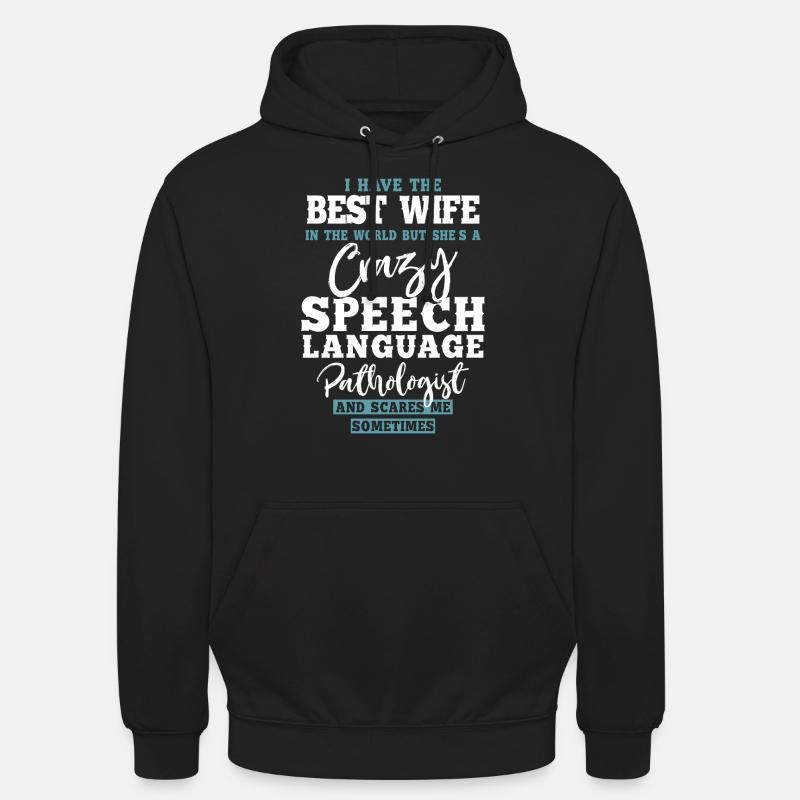 Assistant orthophoniste - Sweat-shirt à capuche unisexe - noir