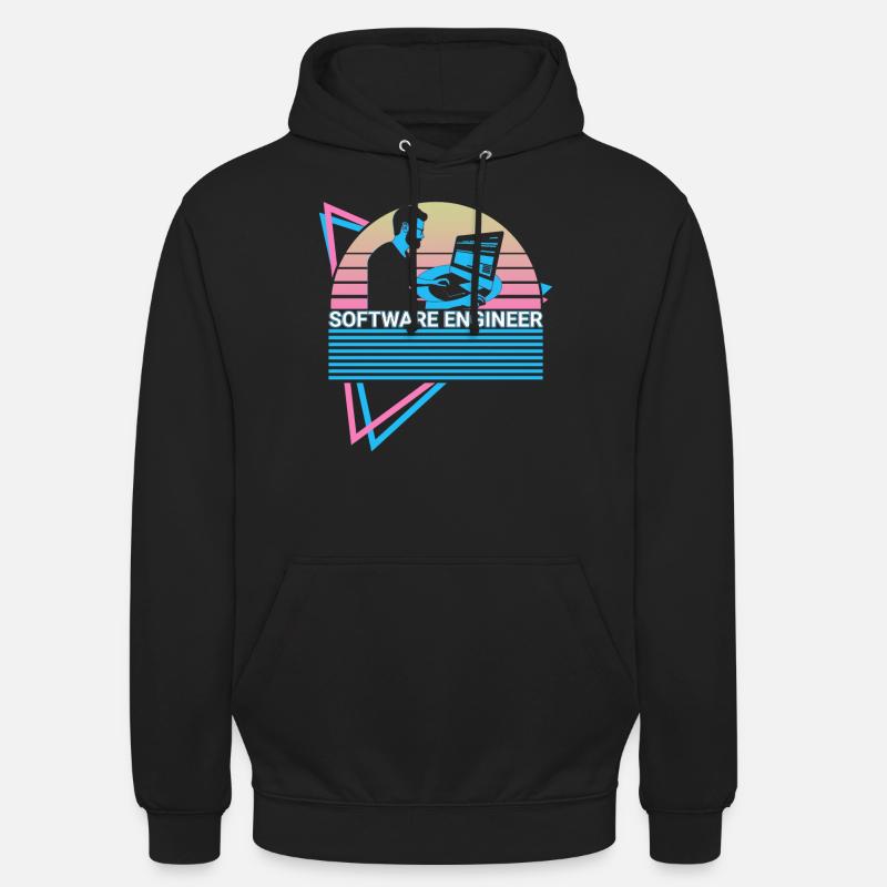 Software-Ingenieur Software Engineering Retro - Unisex Hoodie - Schwarz