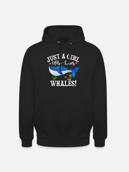 Wal - Unisex Hoodie - Schwarz