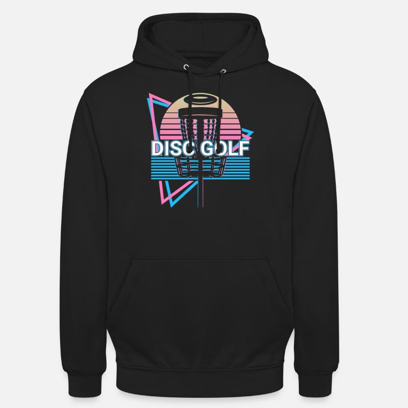 Disc Golf Player Retro - Sweat-shirt à capuche unisexe - noir