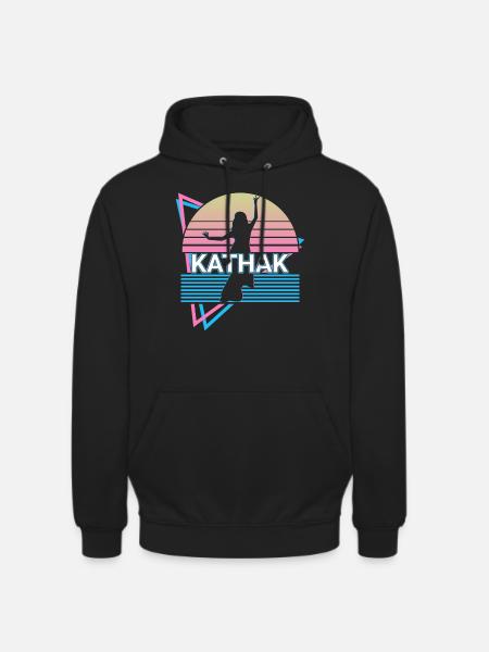 Kathak Indian Dance Rétro - Sweat-shirt à capuche unisexe - noir