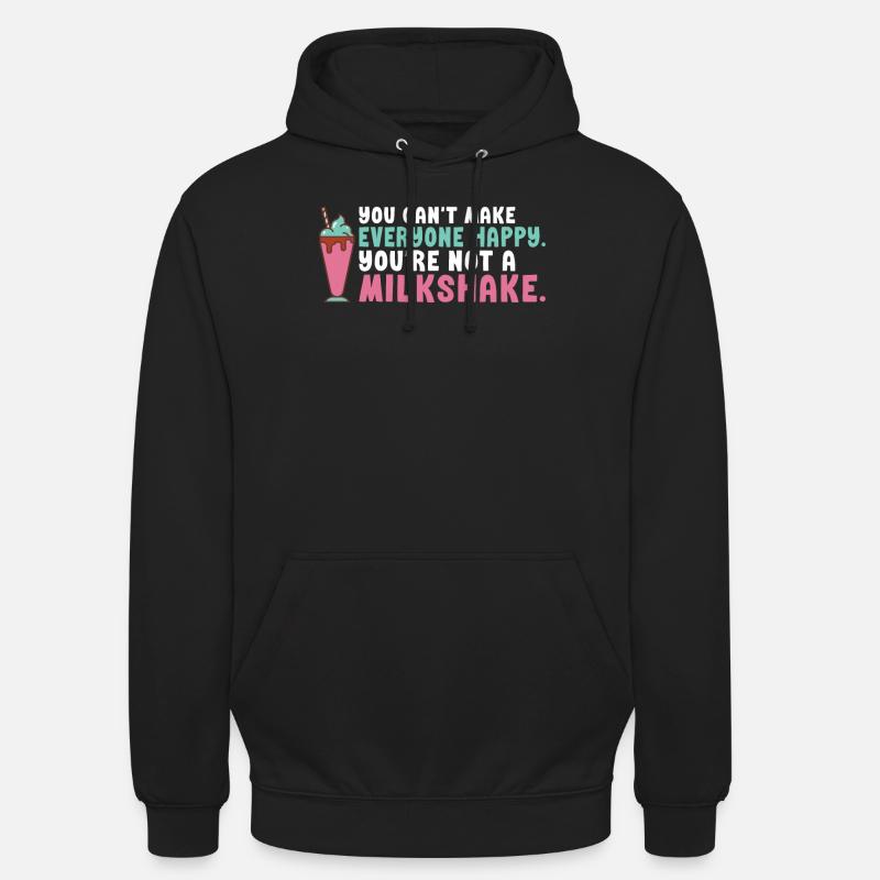 J’adore Milkshakes Milkshake Gift - Sweat-shirt à capuche unisexe - noir