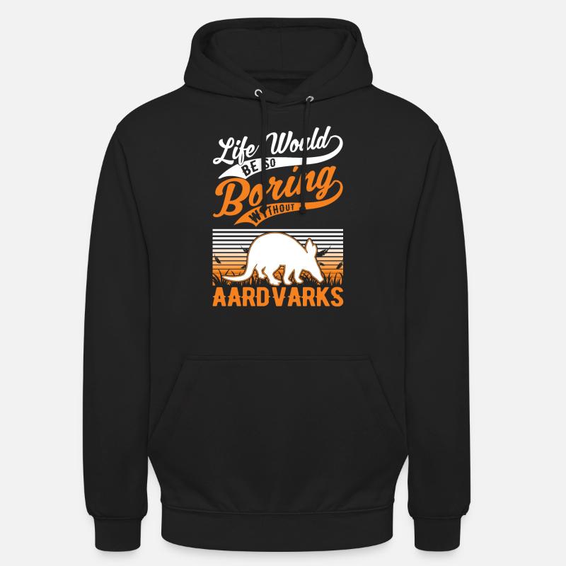 Erdferkel Geschenk Aardvark - Unisex Hoodie - Schwarz