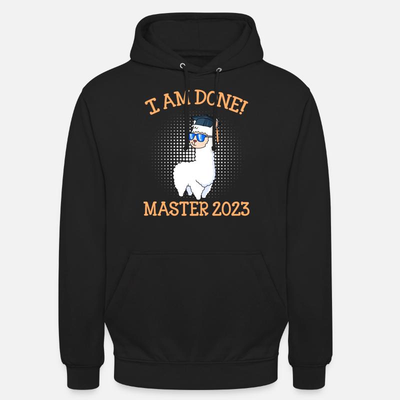 J’ai terminé Master 2023 - Sweat-shirt à capuche unisexe - noir