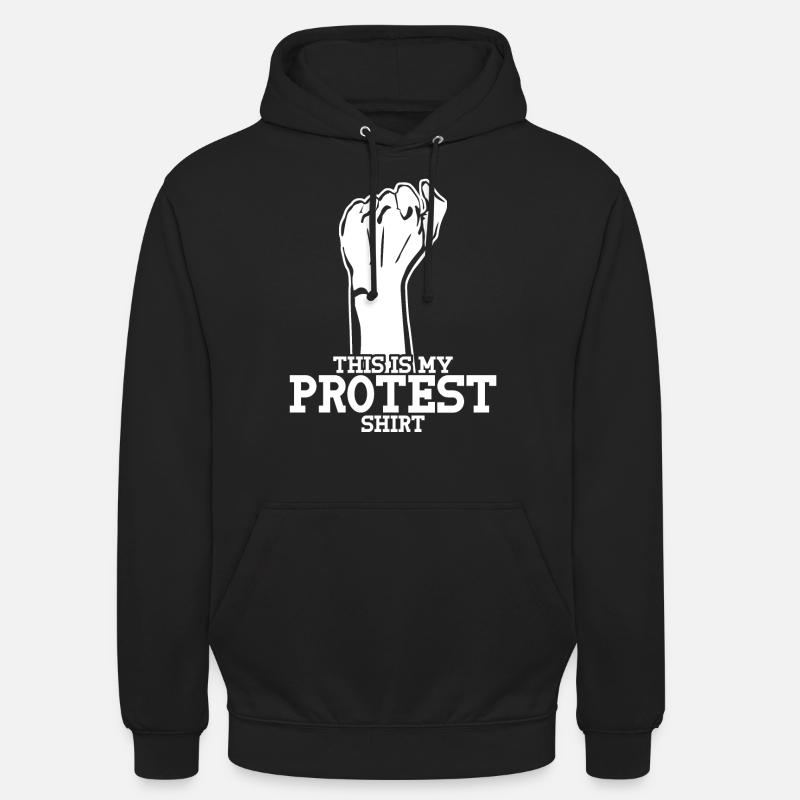 Rejet de protestation Non Non - Sweat-shirt à capuche unisexe - noir