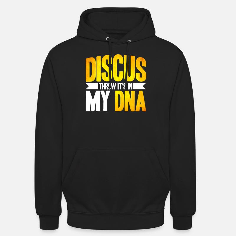 Diskuswerfen Diskuswerfer Geschenk - Unisex Hoodie - Schwarz