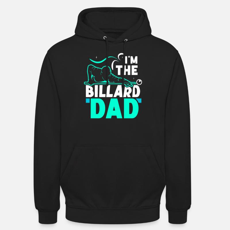 Ich Bin Der Billard-Dad Billiard Billard Pool - Unisex Hoodie - Schwarz