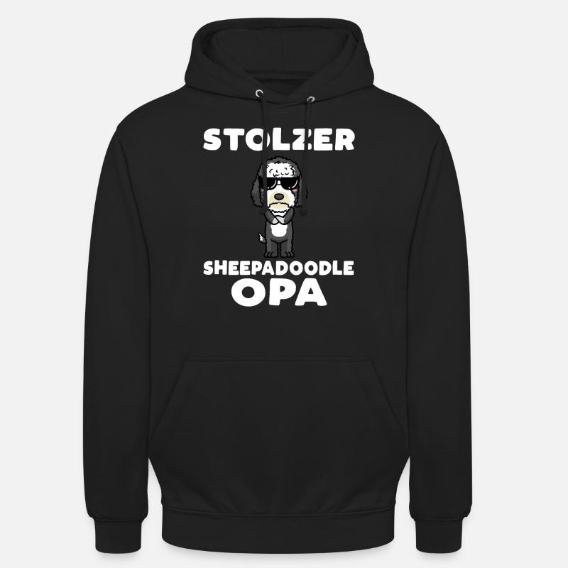 Stolzer Sheepadoodle Opa - Unisex Hoodie - Schwarz