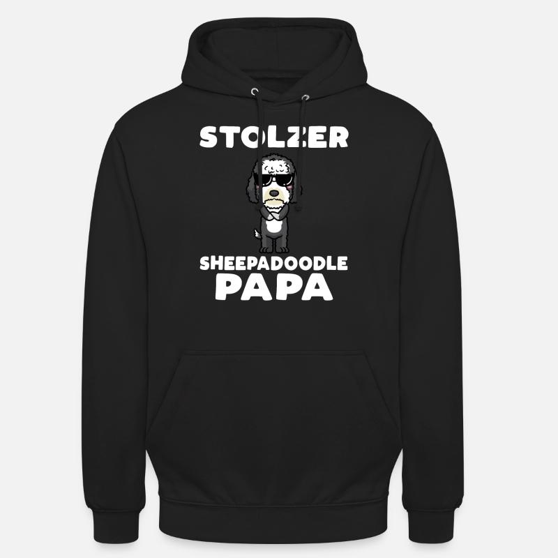 Stolzer Sheepadoodle Papa - Unisex Hoodie - Schwarz