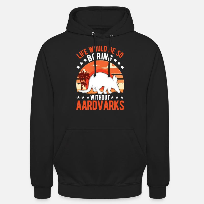 Aardvark Cadeau Aardvark - Sweat-shirt à capuche unisexe - noir