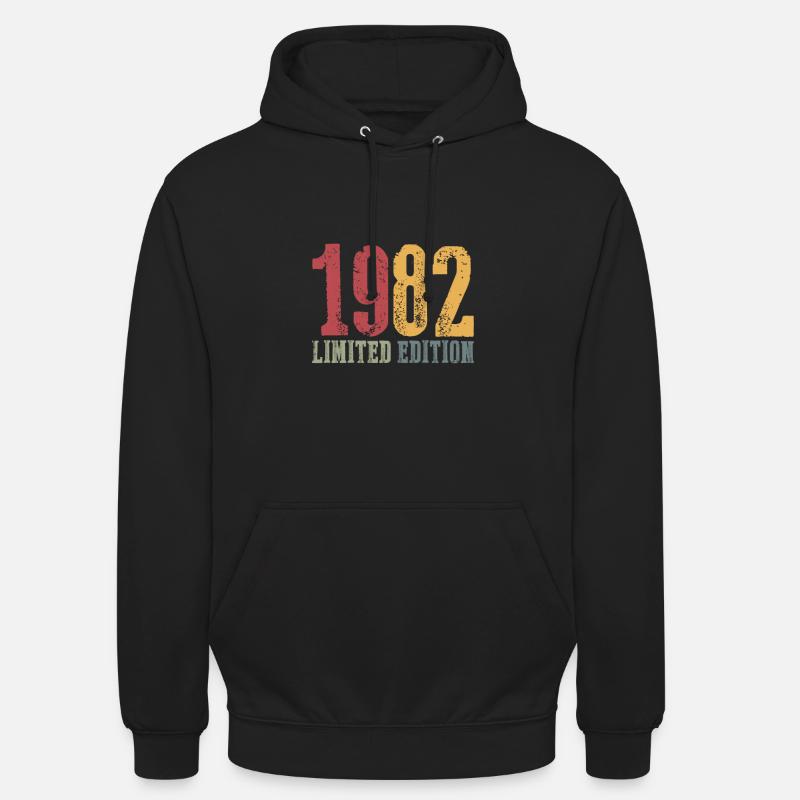 1982 Édition limitée - Sweat-shirt à capuche unisexe - noir