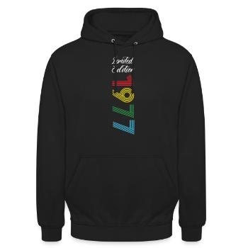 Limited Edition 1977 - Unisex Hoodie - Schwarz - Vorne - Alina (178cm) & Michal (187cm)
