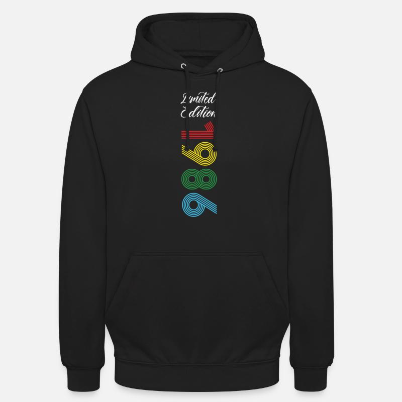 Édition limitée 1986 - Sweat-shirt à capuche unisexe - noir