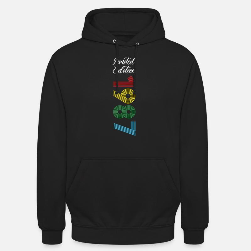 Édition limitée 1987 - Sweat-shirt à capuche unisexe - noir