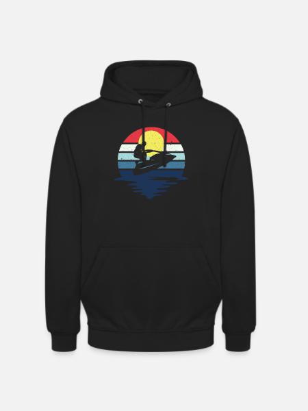 Retro Jetboot Wassermotorrad Jetski - Unisex Hoodie - Schwarz