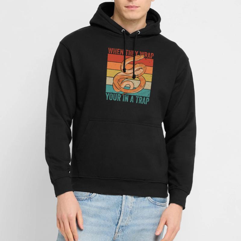 Königspython Boule de banane Python Sweat-shirt à capuche unisexe