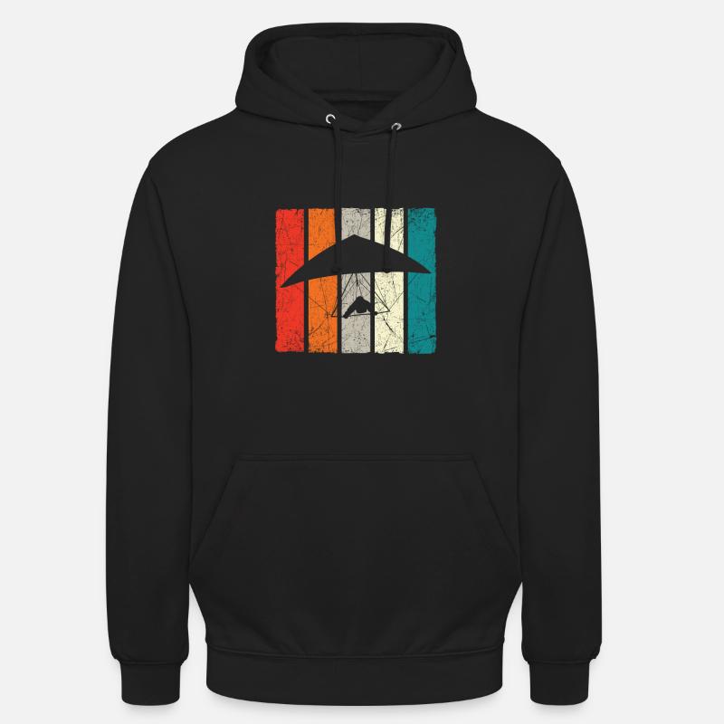 Deltaplane Deltaplane Deltaplane Dragon - Sweat-shirt à capuche unisexe - noir