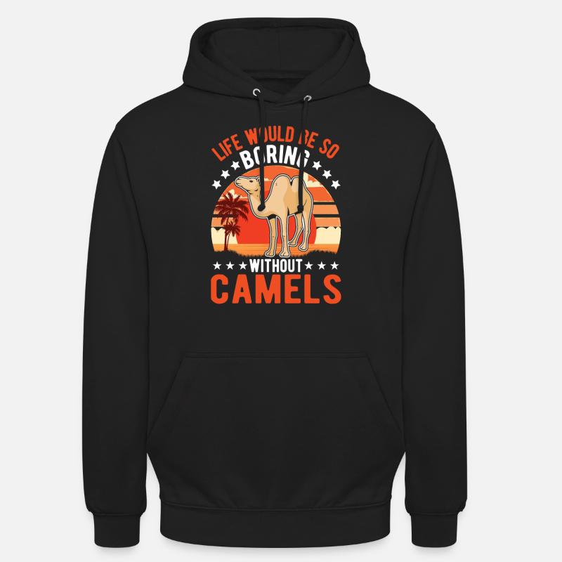 Kamel Geschenk Dromedar Camel Großkamel - Unisex Hoodie - Schwarz