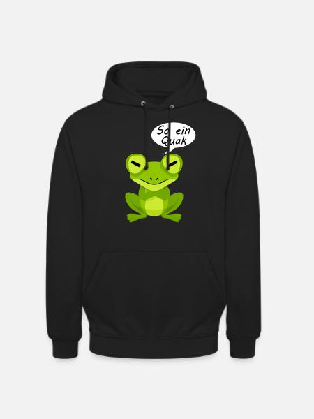 Frosch Frösche - Unisex Hoodie - Schwarz