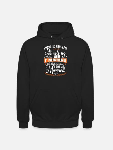 Funny Divorce Women - Unisex Hoodie - black
